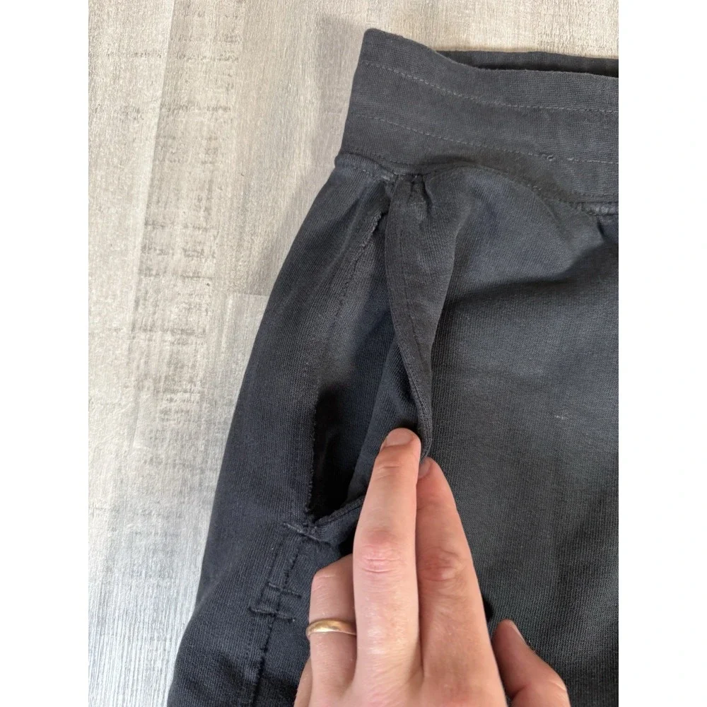 Old Navy Baggy Sweatpants Black Chunky Drawstring Grunge Pockets Mens Large